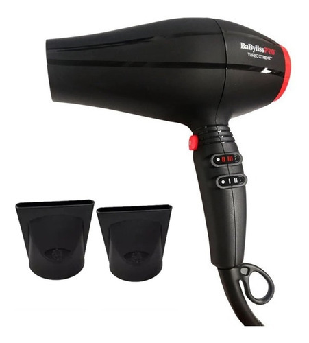 Secador Cabello Babyliss Pro Turbo Extreme Iónico Profesiona Color Negro