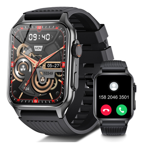 Reloj Inteligente 1.96 Para Hombre Y Mujer, Bluetooth Call P