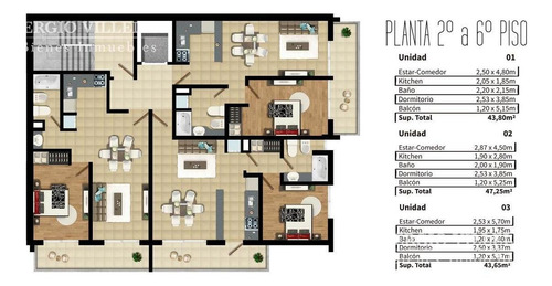 Imagen 16 de 16 de Departamento En Venta 1 Dormitorio En Rosario