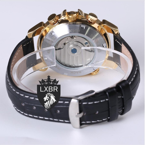 Relogio Social Automatico Turbilhao Jaragar Ouro R40 Lxbr