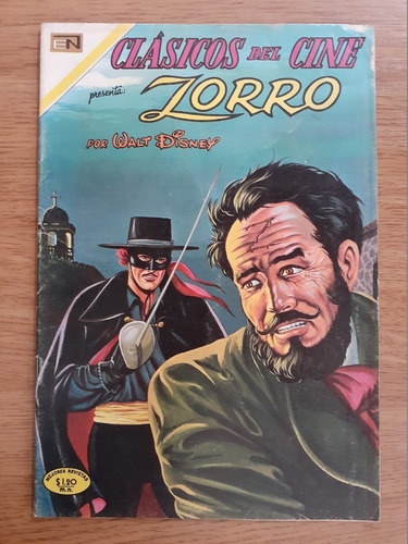 Cómic Clásicos Del Cine Zorro Número 218 Editorial Novaro