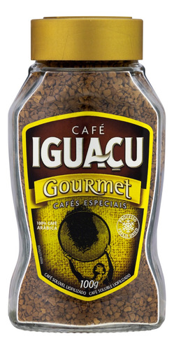 Café instantâneo  Iguaçu Gourmet Solúvel Liofilizado tradicional sem glúten 100 g