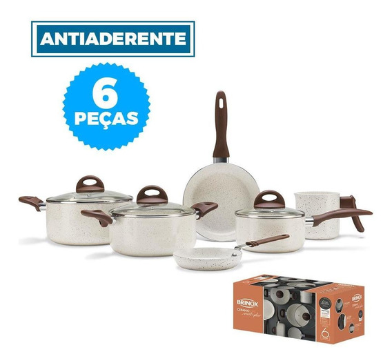 advantage Best Wind Conjunto De Panelas Brinox Ceramic Life 4.5 | MercadoLivre 📦