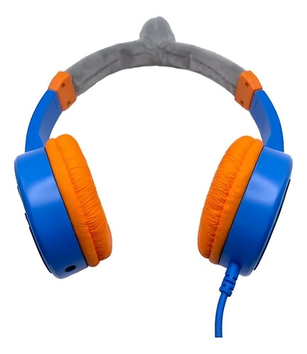 Audífonos Infantiles Diadema Cool Kid Atvio Diseño Afelpado Color Azul