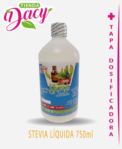 Stevia Líquida Orgánica 750 Ml - mL a $37