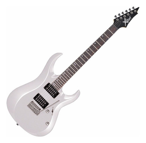 Guitarra elétrica Cort White com estojo branco