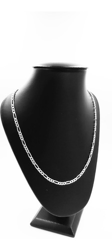 Cadena De Plata Fina 925 3*1 Unisex Hombre Mujer 46cm