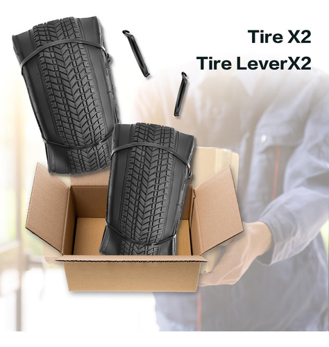 Pack De 2 Llantas Para Bicicleta Niños 12 A 20 Pulgadas Negro