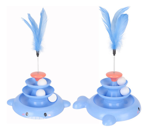 Pista Interactiva Desmontable Para Mascotas Cat Ball Tower T