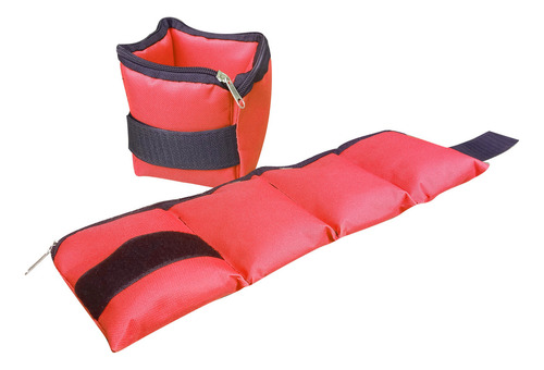 Tobilleras Peso Pesas Con Abrojo Regulable - Par 2 Kilos Color