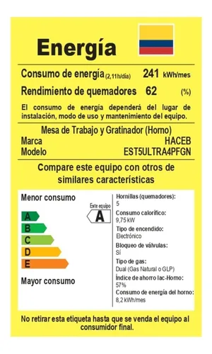 Estufa Romero Ultra Haceb 50 Cms Gas Propano Inox