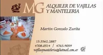 Comprar Alquiler De Vajillas, Manteleria, Mesas, Sillas Y Living