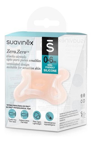 Chupete 0-6m Fisiológico Sx Pro Silicona Suavinex Zero.zero