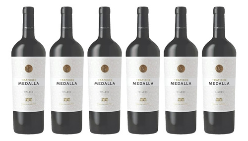 Vino Trapiche Medalla Malbec Tinto 750ml Pack Caja X 6