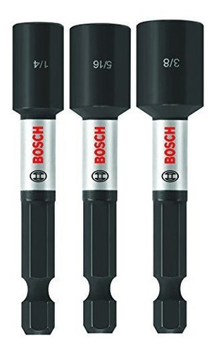 Bosch Itns2492 3 Piezas Impact Tough 2916 En Conjunto Nutset