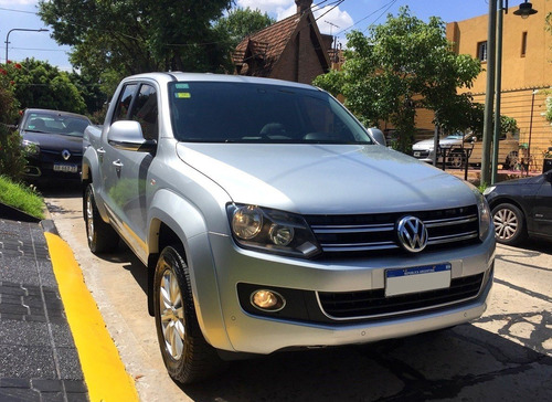 Volkswagen Amarok 4x2 Highline Pack Cuero 2016 Hilux Ranger