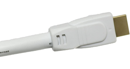 Cable Hdmi Tartan 24 Awg Con Ethernet, 30 Pies, Blanco