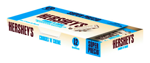 Hershey´s Chocolate Blanco Cookies ´n´ Creme 12 Barras 240gr