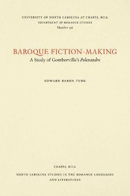 Libro Baroque Fiction-making - Edward Baron Turk