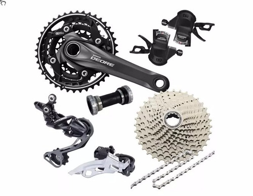 Grupo Shimano Deore 3x10 30v M610 Integrado S/ Freio E Cubos