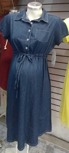 Vestido Mezclilla De Maternidad