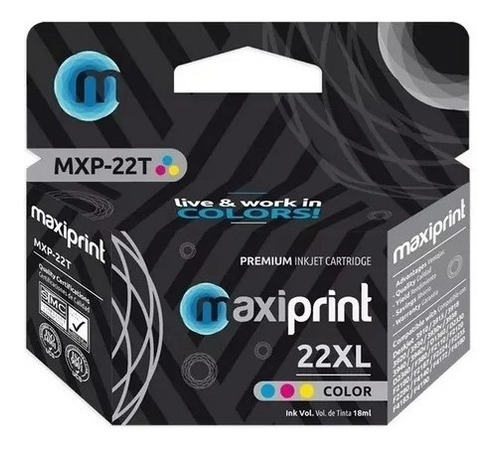 Recargamos Cartucho Compatible Hp 22 Xl