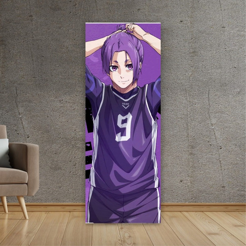 Imagen 5 de 8 de Cuadro Grande De Anime Blue Lock Reo 30x80cm - Animeras