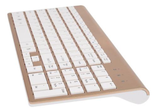 Combo De Teclado Y Ratón Inalámbricos De 2.4 Ghz - Dorado