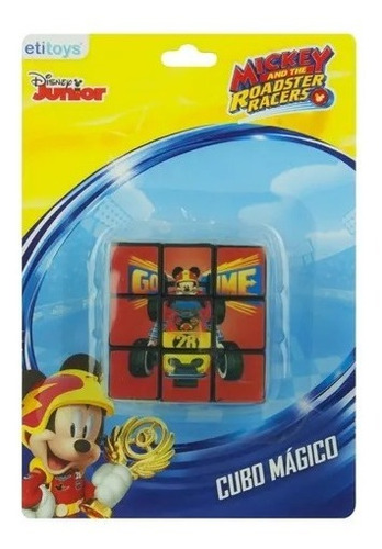 Imagem 2 de 2 de Kit Cubo Mágico Mickey+adesivo 3d
