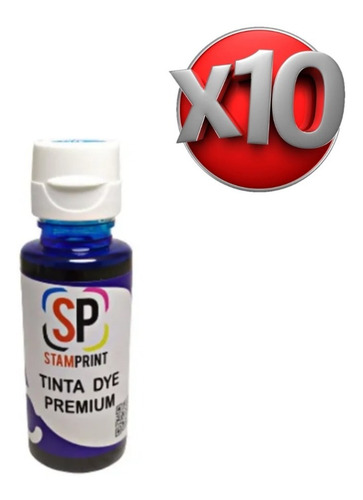 Tinta Dye Para Impresora Hp 100 Ml Azul Cian