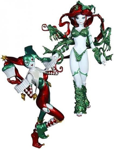 Estatua Pvc Ame-comi Harley Quinn Y Poison Ivy