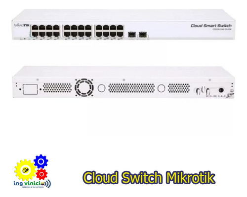 Cloud Switch Mikrotik Css326-24g 24 Port Gigabit +2 Sfp+ 10g