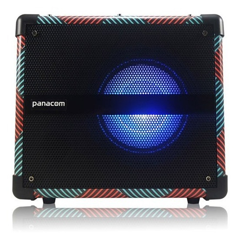 Imagen 2 de 2 de Parlante Panacom Sp3316 Bt Fm Recargable Usb Guitarra O Mic