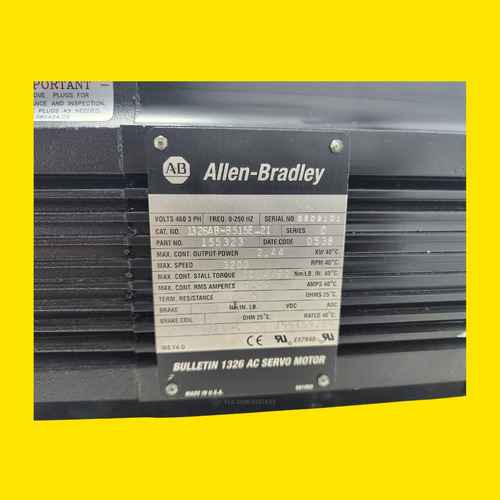 Allen-bradley 1326ab-b515e-21 Ac Servomotor, Serie C