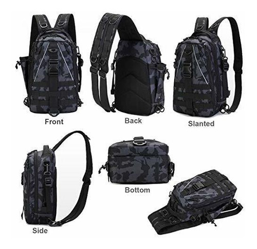 Imagen 2 de 7 de Bravehawk Outdoors Mochila Táctica De Nailon 800d Militar O
