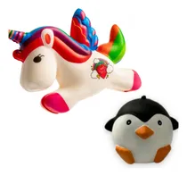 Comprar Combo Squishy Unicornio Y Squishy Pingüino