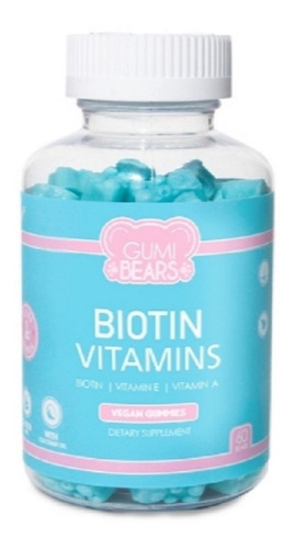 Gumi Bears Biotin Vitamins Vegan 2 Meses Envío Gratis 