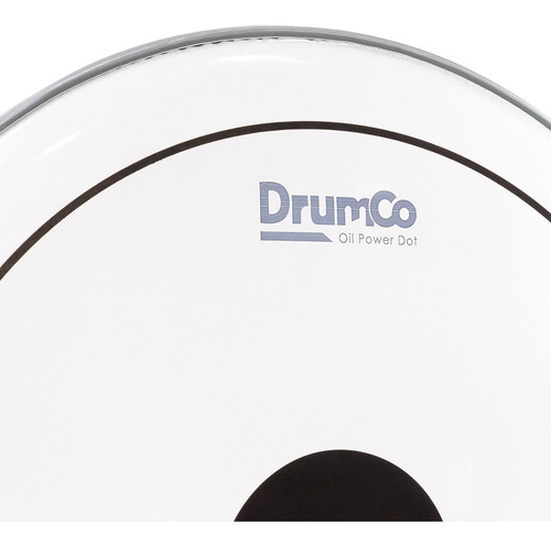 Parche Para Batería Oil Power Dot De 16 Dr-16dpobpd Drumco Color Blanco