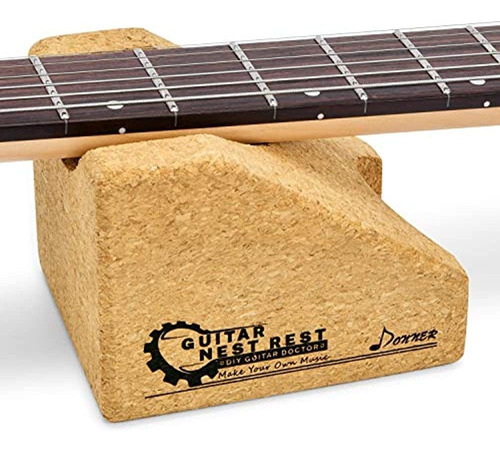 Cuna Para Reposacabezas De Guitarra Donner, Almohada De Apoy