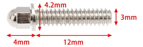 Tornillo Imperial M3 Para Llantas De Rueda 1.9 2.2, 30 Unida