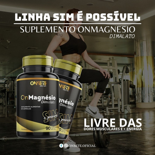 Kit Com 2 Potes De Magnésio Dimalato -600 Mg- 180 Capsulas