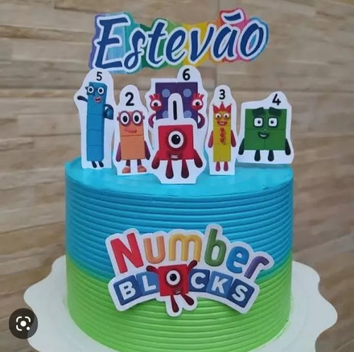 Arquivo De Corte Topo De Bolo Numberblocks Studio