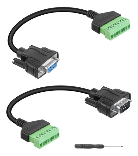 Cable De Extensión Sin Soldadura Db9, Db9 Rs232 D-sub Macho