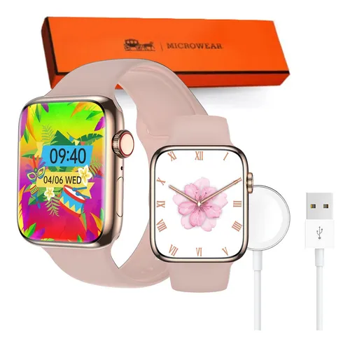 Relógio Smartwatch W59 Mini 41mm Gps Nfc Pulseira Rosa Relógio Smartwatch W59 Mini 41mm Gps Nfc Pulseira Rosa