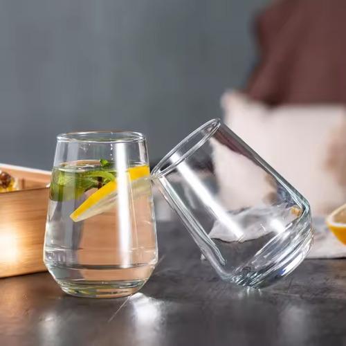 Jogo 06 Copos De Vidro 400 Ml P/ Água Suco Refri Transparent