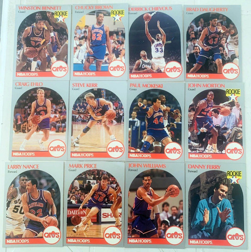 Tarjetas Nba Hoops Cleveland Cavs 1990