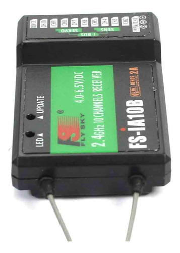 Receptor Rc Flysky Fs-ia10b De Doble Antena 10 Canales
