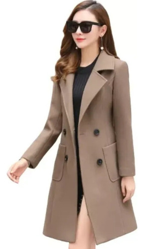 Abrigo Chaqueta Gabardina Dama Casual Formal Vestir Moda