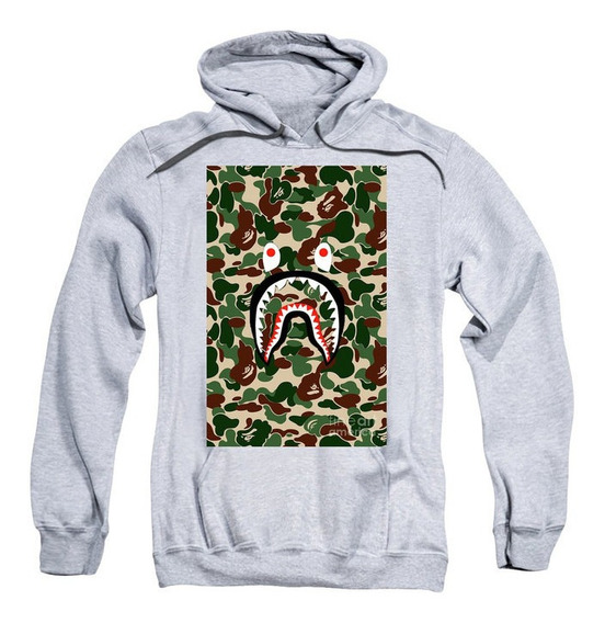 moletom bape shark camuflado