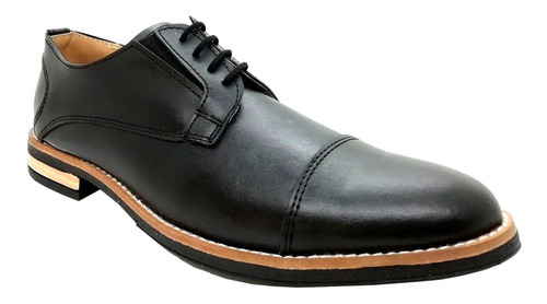 Imagen 5 de 5 de Zapatos Hombre De Vestir Acordonado, Suela Goma, Cordones